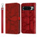 Google Pixel 8 Pro Life Tree Embossing Pattern Flip Leather Phone Case - Red