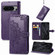 Google Pixel 8 Pro Mandala Flower Embossed Leather Phone Case - Purple