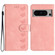 Google Pixel 8 Pro Seven Butterflies Embossed Leather Phone Case - Pink