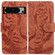 Google Pixel 8 Pro Tiger Embossing Pattern Flip Leather Phone Case - Brown