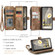 Google Pixel Fold CaseMe C30 Multifunctional Leather Phone Case - Brown
