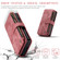 Google Pixel Fold CaseMe C30 Multifunctional Leather Phone Case - Red