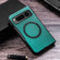 Google Pixel Fold Cloth Texture PU MagSafe Magnetic Phone Case - Green