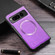 Google Pixel Fold Cross Texture PU MagSafe Magnetic Phone Case - Purple