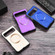 Google Pixel Fold Cross Texture PU MagSafe Magnetic Phone Case - Purple