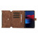 Google Pixel Fold Dream 9-Card Wallet Zipper Bag Leather Phone Case - Brown