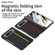 Google Pixel Fold GKK Integrated Contrast Color Fold Hinge Leather Phone Case with Holder - Blue