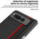 Google Pixel Fold GKK Integrated Contrast Color Fold Hinge Leather Phone Case with Holder - Red