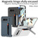 Google Pixel Fold GKK Integrated Fold Hinge Full Coverage Phone Case with Card Bag - Black