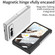Google Pixel Fold GKK Integrated Fold Hinge Full Coverage Phone Case with Holder - Black