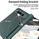 Google Pixel Fold GKK Integrated Fold Hinge Leather Phone Case with Holder - Black