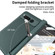 Google Pixel Fold GKK Integrated Fold Hinge Leather Phone Case with Holder - Carbon Fibre Black