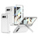 Google Pixel Fold GKK Integrated Fold Hinge Leather Phone Case with Holder - White