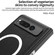 Google Pixel Fold GKK Integrated Magsafe Fold Hinge Full Coverage Leather Phone Case with Holder - Black