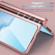 Google Pixel Fold Integrated Electroplating Pen Slot Double Hinge Folding Phone Case with Stylus - Pink