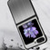 Samsung Galaxy Z Flip5 Stainless Steel Shockproof Phone Case - Silver