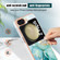Samsung Galaxy Z Flip5 Electroplating Marble Dual-side IMD Phone Case - Green 004
