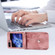 Samsung Galaxy Z Flip5 Skin Feel Flowers Embossed Wallet Leather Phone Case - Pink