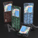 Samsung Galaxy Z Flip5 ABEEL Genuine Leather Mahjong Texture Series Phone Case - Brown