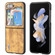 Samsung Galaxy Z Flip5 ABEEL Retro Litchi Texture PU Phone Case - Brown