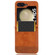 Samsung Galaxy Z Flip5 Magnetic Buckle Retro Texture Leather Phone Case - Brown
