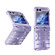 Samsung Galaxy Z Flip5 5G Electroplating Folding Phone Case with Hinge - Purple