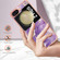 Samsung Galaxy Z Flip5 Electroplating Marble Dual-side IMD Phone Case - Purple 002