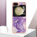 Samsung Galaxy Z Flip5 Electroplating Marble Dual-side IMD Phone Case - Purple 002