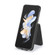 Samsung Galaxy Z Flip5 5G LC.IMEEKE Calf Texture Leather Phone Case - Black