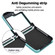 Samsung Galaxy Z Flip5 Rhombic Texture Phone Case with Long & Short Lanyard - Green