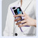Samsung Galaxy Z Flip5 NILLKIN Skin Feel Liquid Silicone Phone Case With Finger Strap - Purple