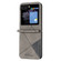 Samsung Galaxy Z Flip5 Rhombus Texture Leather Phone Case - Grey