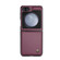 Samsung Galaxy Z Flip5 CaseMe 023 Butterfly Buckle Litchi Texture RFID Anti-theft Leather Phone Case - Wine Red