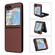 Samsung Galaxy Z Flip5 5G PU Leather PC Phone Case - Brown