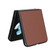 Samsung Galaxy Z Flip5 5G PU Leather PC Phone Case - Brown