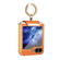 Samsung Galaxy Z Flip5 Colorful PU Phone Case with Ring Holder - Orange