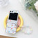 Samsung Galaxy Z Flip5 Transparent PC All Inclusive Hinge Folding Phone Case with Bracelet - Small Tulip