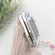 Samsung Galaxy Z Flip5 Transparent PC All Inclusive Hinge Folding Phone Case with Bracelet - Small Tulip