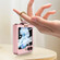 Samsung Galaxy Z Flip5 GKK Ultra-thin PC Full Coverage Phone Case with Ring Holder / Tempered Film - Pink