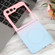 Samsung Galaxy Z Flip5 Liquid TPU Silicone Gradient MagSafe Phone Case - Pink Blue