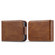 Samsung Galaxy Z Flip5 LC.IMEEKE RFID Anti-theft Leather Phone Case - Brown