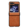 Samsung Galaxy Z Flip5 Crazy Horse Texture Hinge Shockproof Protective Phone Case - Orange