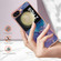 Samsung Galaxy Z Flip5 Electroplating Marble Dual-side IMD Phone Case - Purple 016