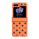 Samsung Galaxy Z Flip5 Star Pattern PC Skin Feel Shockproof Phone Case - Flaming Orange
