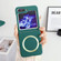 Samsung Galaxy Z Flip5 Skin Feel Magsafe Magnetic Shockproof PC Phone Case - Dark Green