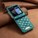 Samsung Galaxy Z Flip5 Elegant Rhombic Texture Leather Phone Case - Green