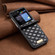 Samsung Galaxy Z Flip5 Elegant Rhombic Texture Leather Phone Case - Black