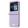 Samsung Galaxy Z Flip5 Elegant Rhombic Texture Leather Phone Case - Purple