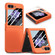Samsung Galaxy Z Flip5 JUNSUNMAY 9H Tempered Glass Protector Folding PC Phone Case - Orange