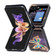 Samsung Galaxy Z Flip5 Colored Drawing Leather Phone Case - Big Butterfly